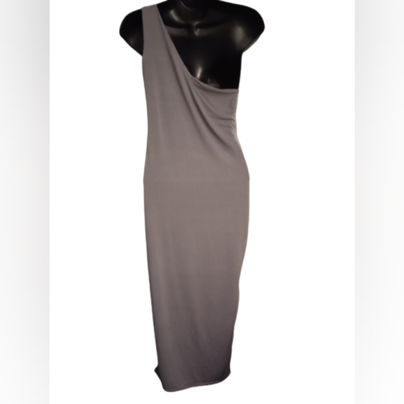 NWT Pretty Little Thing Steele Blue Woman's US Size 8 Midi Dress - Picture 2 of 6